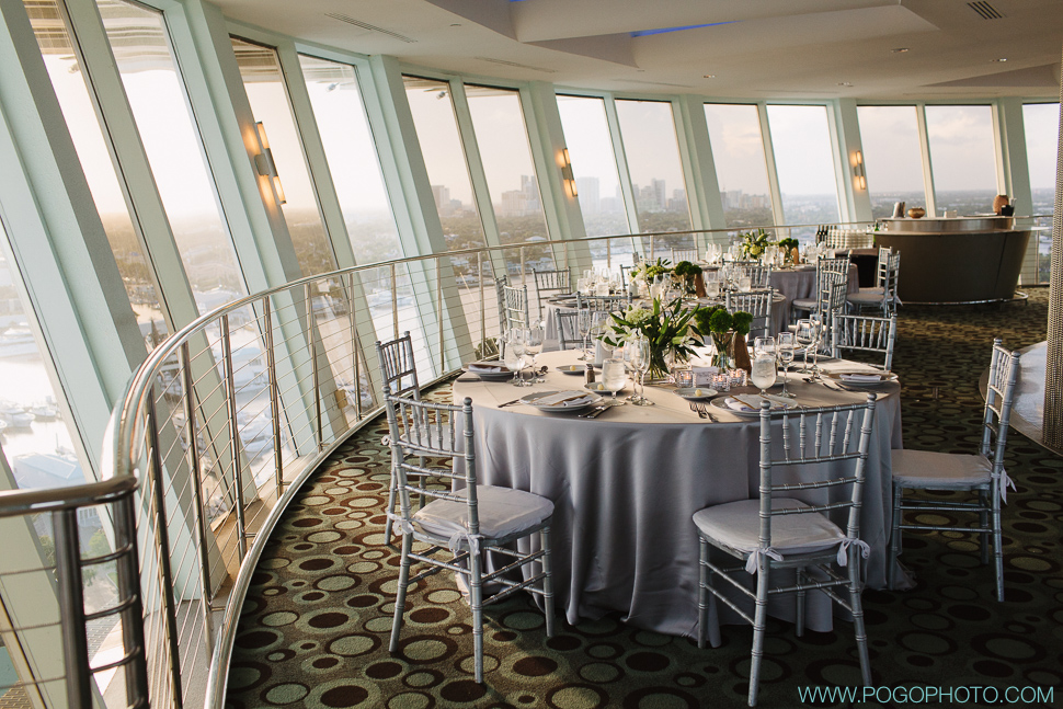 Hyatt Pier 66 wedding reception (image by Pogo Photo)