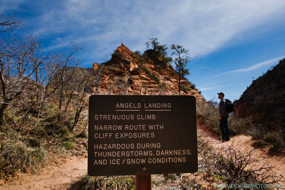 Angels Landing climb in Zion National Park