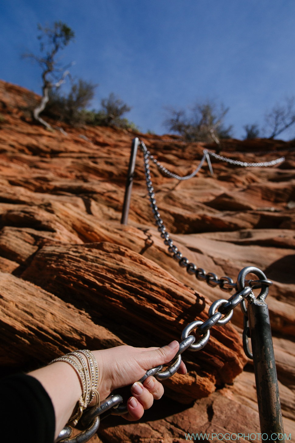 Angels Landing climb in Zion National Park