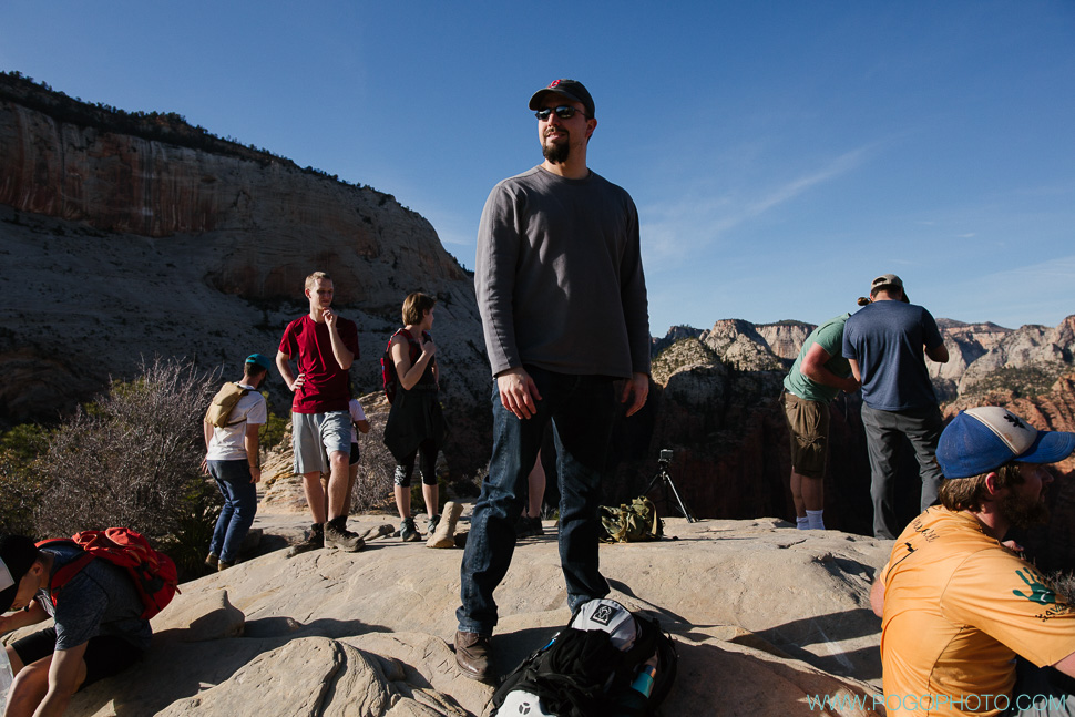 Angels Landing climb in Zion National Park